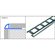 1/4 ROND FERME ALU CHROME 250CM 08MM PROFILE CARRELAGE DURONDELL DRA 862 1/4 ROND FERME ALU CHROME 250CM 08MM PROFILE CARRELAGE DURONDELL DRA 862